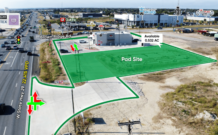 Pictures of Land property located at 13890 W SH 29, Liberty Hill, TX 78642 for lease - image #1