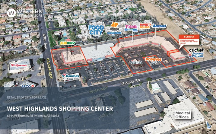 Pictures of Retail property located at 6544 W Thomas Rd, Phoenix, AZ 85033 for lease - image #1