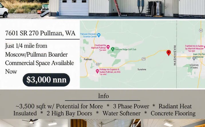 Pictures of Industrial property located at 7601 SR 270, Pullman, WA 99163-5987 for lease - image #1