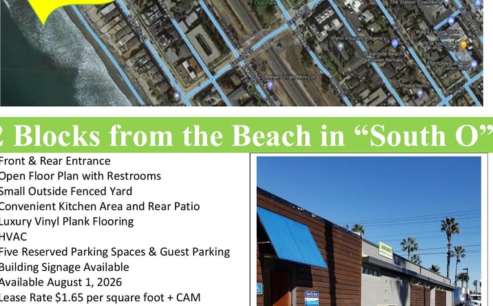 Pictures of Office property located at 408 Cassidy St., #102, Oceanside, CA 92054 for lease - image #1