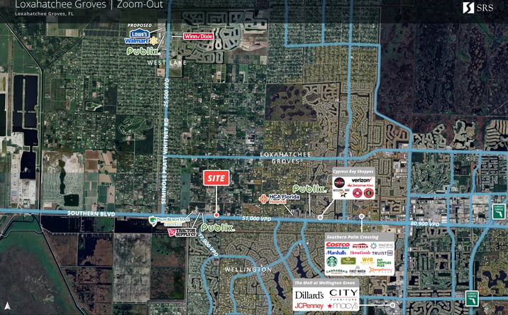 Pictures of Land, Retail property located at NEQ Southern Blvd & Binks Forest Dr, Loxahatchee Groves, FL 33414-6319 for lease - image #1