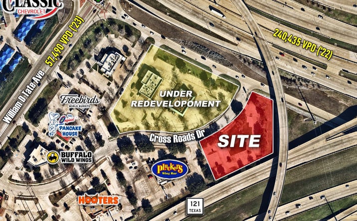 Pictures of Land, Restaurant property located at 1701 Crossroads Dr, Grapevine, TX 76051 for lease - image #1