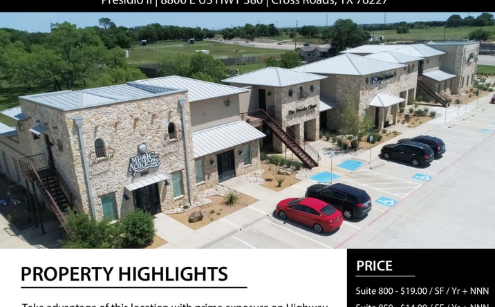 Pictures of Office, Retail property located at 8800 E US HWY 380, Cross Roads, TX 76227 for lease - image #1