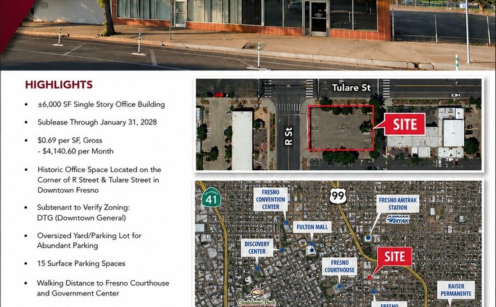 Pictures of Office property located at 947 R Street, Fresno, CA 93721 for lease - image #1