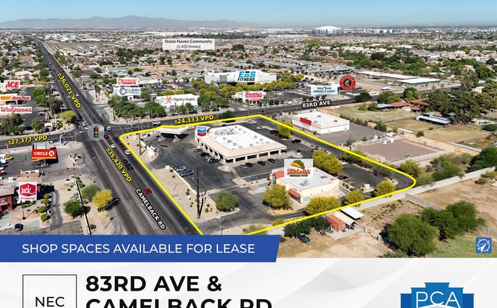 Pictures of Retail property located at NEC 83rd Ave & Camelback Rd, Glendale, AZ 85305 for lease - image #1