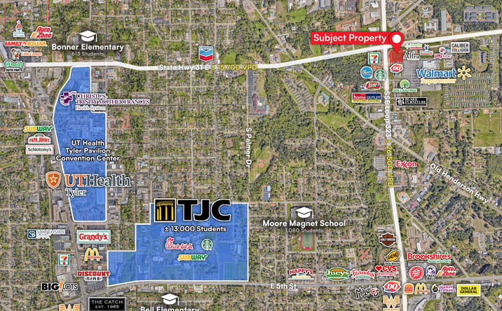 Pictures of Retail property located at 406 Texas 323 Loop, Tyler, TX 75702 for lease - image #1