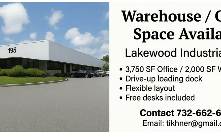 Pictures of Office, Industrial property located at 195 Lehigh Avenue, Lakewood, NJ 08701 for lease - image #1