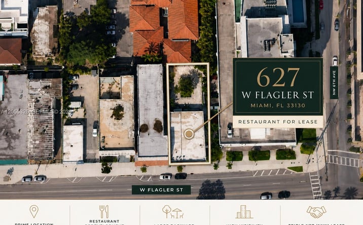 Pictures of Restaurant property located at 627 W Flagler St, Miami, FL 33130 for lease - image #1
