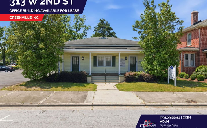 Pictures of Office property located at 313-315 W 2nd St, Greenville, NC 27834 for lease - image #1
