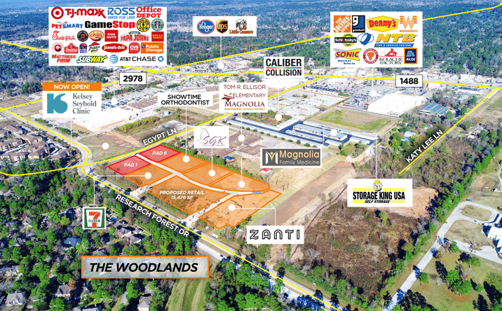 Pictures of Retail property located at 10080 Research Forest Dr, The Woodlands, TX 77354 for lease - image #1