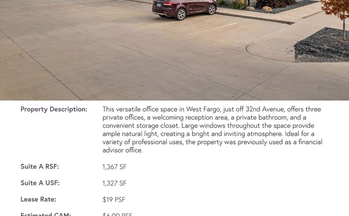 Pictures of Office property located at 505 32nd Ave E, Suite A, West Fargo, ND 58078 for lease - image #1