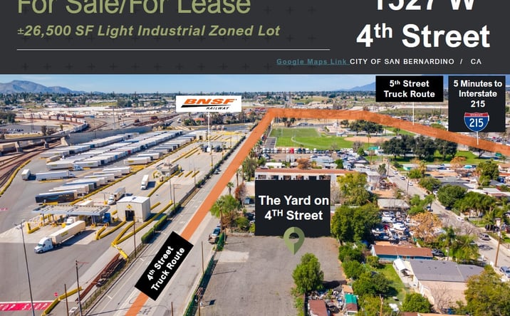 Pictures of Industrial, Land property located at 1527 West 4th Street, San Bernardino, CA 92411 for lease - image #1