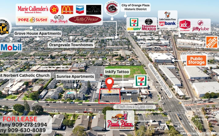Pictures of Retail, Office, Restaurant property located at 138 East Taft Avenue, Orange, CA 92865 for lease - image #1