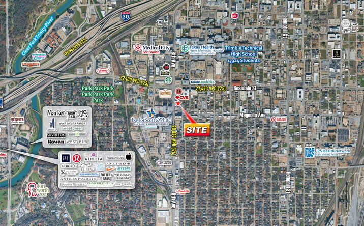 Pictures of Retail property located at 1217 8th Avenue, Fort Worth, TX 76104 for lease - image #1