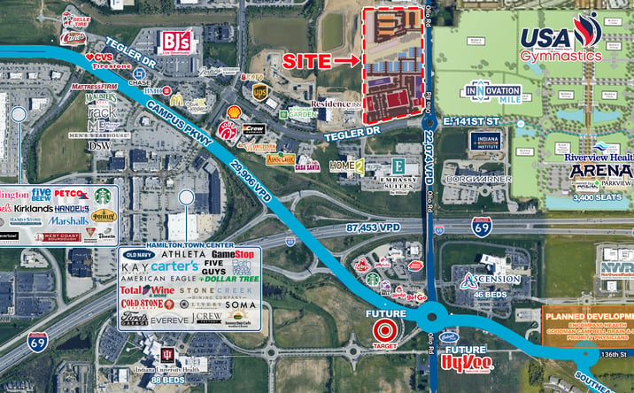 Pictures of Land, Special Purpose property located at NWC of Olio Rd. & Tegler Blvd., Noblesville, IN 46060 for lease - image #1