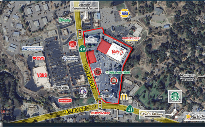 Pictures of Retail, Restaurant, Special Purpose property located at 40041 California 49, Oakhurst, CA 93644 for lease - image #1