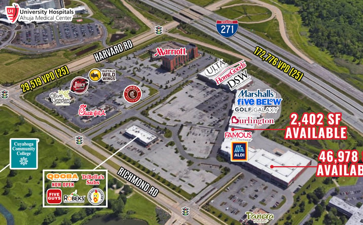 Pictures of Retail property located at 4025 Richmond Rd, Warrensville Heights, OH 44122 for lease - image #1