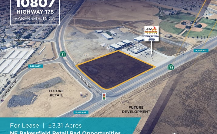 Pictures of Land, Retail property located at 10807 Highway 178, Bakersfield, CA 93306 for lease - image #1