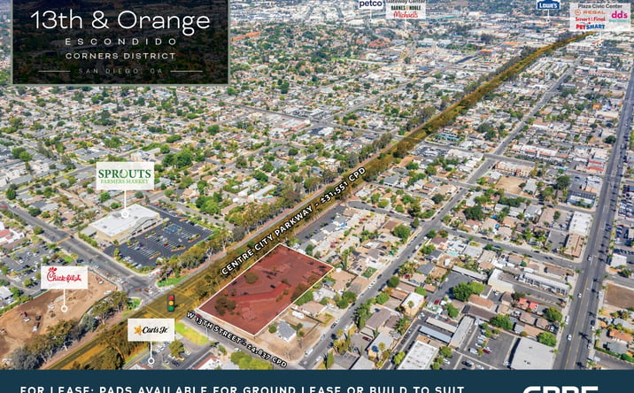 Pictures of Retail, Land property located at 450 West 13th Avenue, Escondido, CA 92025 for lease - image #1