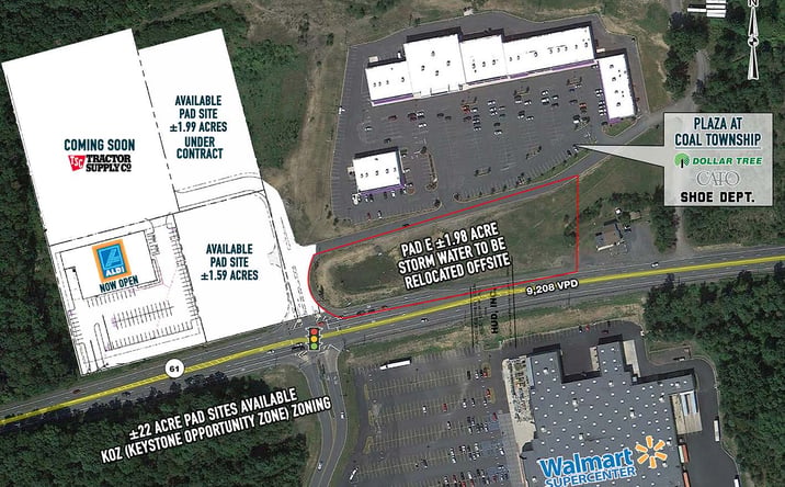 Pictures of Retail property located at Route 61, Coal Township, PA 17866 for lease - image #1