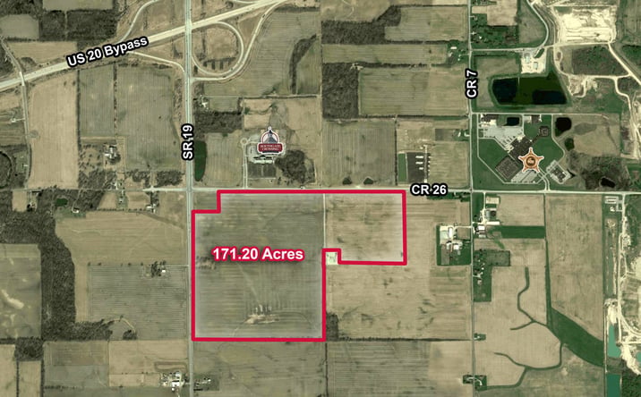 Pictures of Land property located at SR 19 & County Rd 26, Elkhart, IN 46517 for lease - image #1