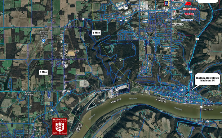 Pictures of Retail property located at 440 E Clifty Dr, Madison, IN 47250 for lease - image #1