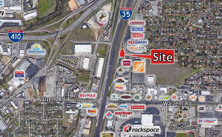 Pictures of Land property located at Nec IH‐35 & Crestwind Drive, San Antonio, TX 78239 for lease - image #1