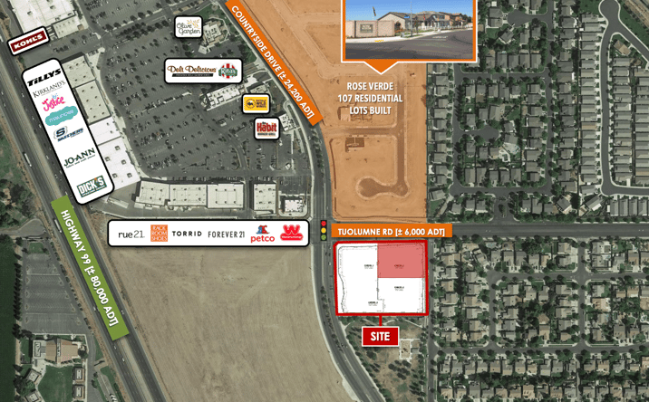 Pictures of Retail, Land property located at Countryside Dr, Turlock, CA 95382 for lease - image #1