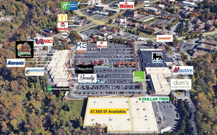 Pictures of Retail, Restaurant property located at 504-592 Pantops Center, Charlottesville, VA 22911 for lease - image #1