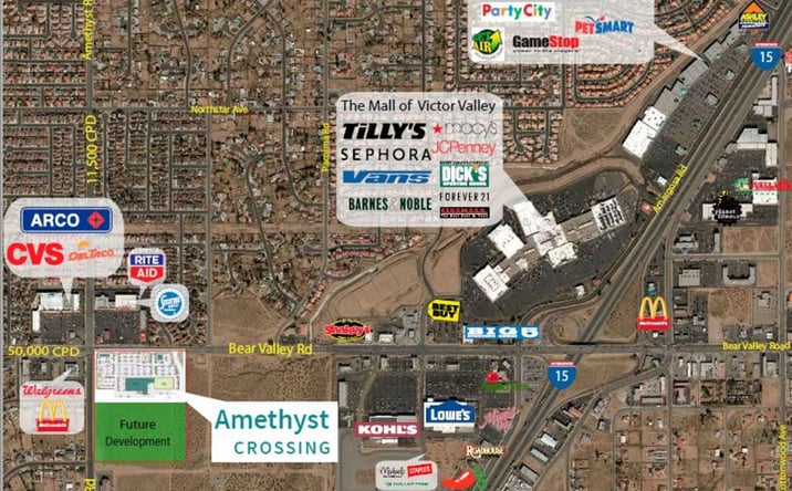 Pictures of Retail, Land property located at SEC Bear Valley Rd. & Amethyst Rd, Victorville, CA 92392 for lease - image #1