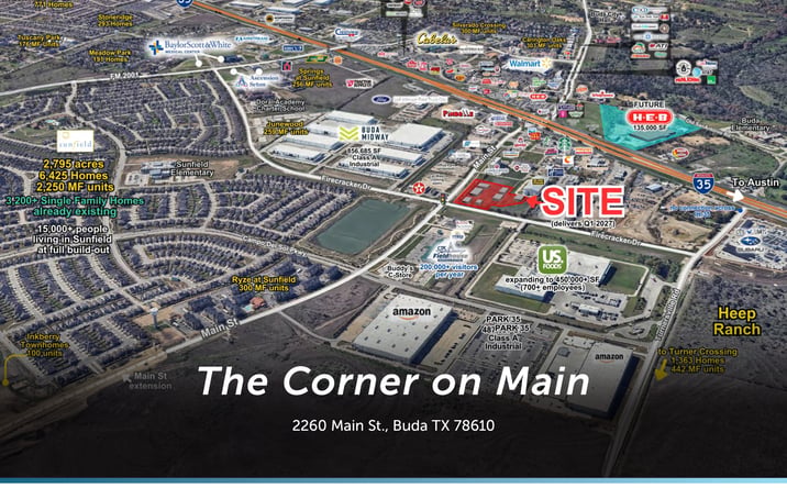 Pictures of Retail, Office, Restaurant property located at 2260 Main St, Buda, TX 78610 for lease - image #1