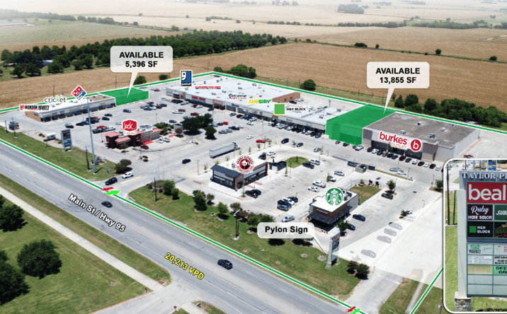 Pictures of Retail, Restaurant property located at 3100 N Main St, Taylor, TX 76574 for lease - image #1