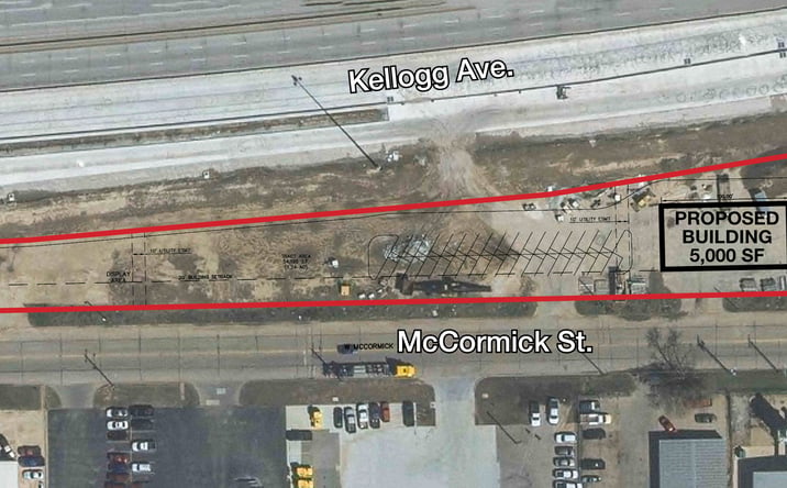 Pictures of Land property located at 3710 W McCormick St, Wichita, KS 67213 for lease - image #1