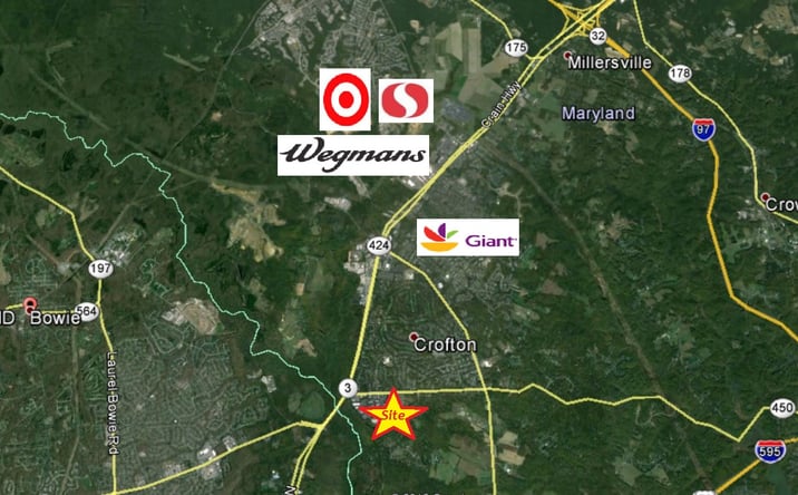 Pictures of Retail property located at 2205 A & 2225 C Defense Highway, Crofton, MD 21114 for lease - image #1