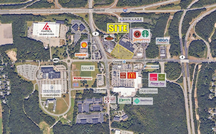 Pictures of Retail, Land property located at 1200 Quaker Lane, East Greenwich, RI 02818 for lease - image #1