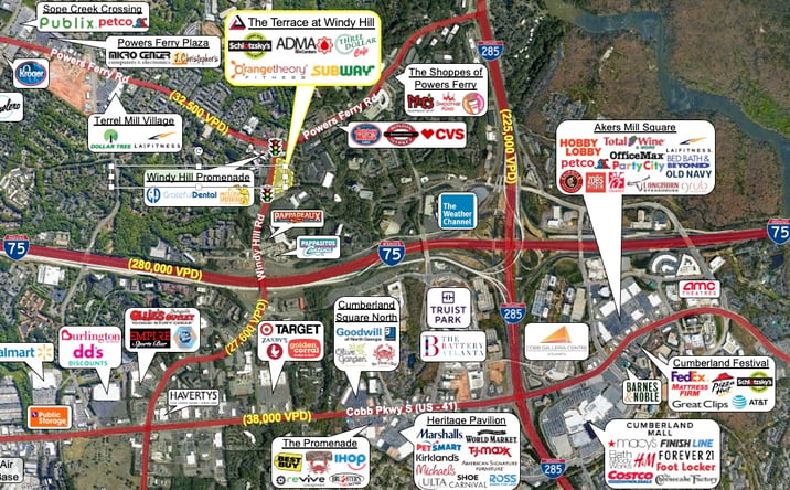 Pictures of Retail property located at 3000 Windy Hill Rd SE, Marietta, GA 30067 for lease - image #1