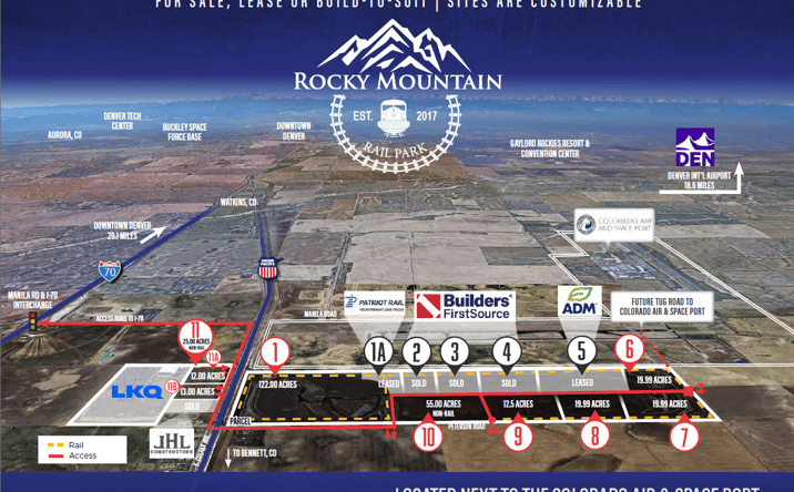 Pictures of Industrial, Land property located at Rocky Mountain Rail Park, Bennett, CO 80102 for lease - image #1