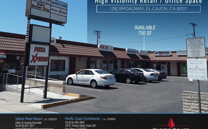 Pictures of Retail property located at 1282 Broadway, El Cajon, CA 92021 for lease - image #1