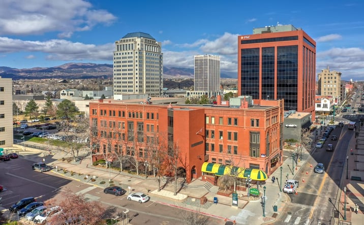 Pictures of Retail, Office property located at 128 S. Tejon St., Colorado Springs, CO 80903 for lease - image #1