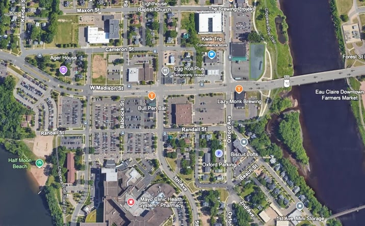 Pictures of Retail, Office, Industrial property located at 10 W Madison St, Eau Claire, WI 54703 for lease - image #1