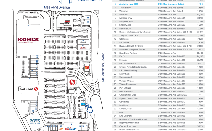 Pictures of Retail property located at 5110 Mae Anne Ave, Reno, NV 89523 for lease - image #1