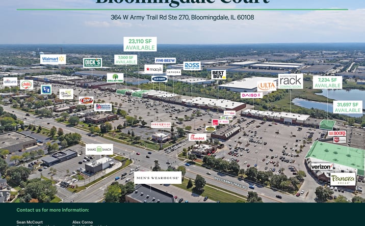 Pictures of Retail property located at 364 W Army Trail Rd, Bloomingdale, IL 60188 for lease - image #1