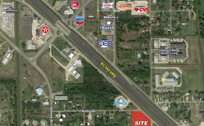 Pictures of Land property located at 4101 Kirby Dr, La Marque, TX 77568 for lease - image #1