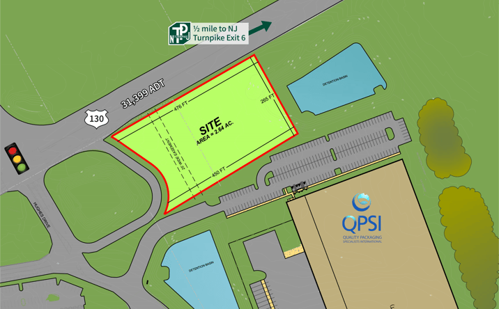 Pictures of Land, Retail property located at 2032 Route 130, Florence Township, NJ 08016 for lease - image #1