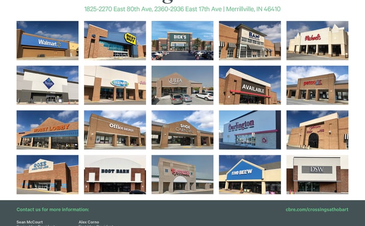 Pictures of Retail property located at 1825-1837 E 80th Ave, Merrillville, IN 46410 for lease - image #1
