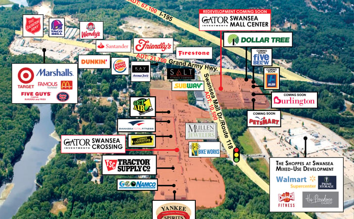 Pictures of Retail property located at 58 - 86 Swansea Mall Drive, Swansea, MA 02777 for lease - image #1