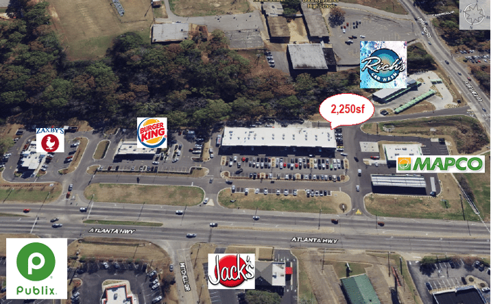 Pictures of Retail, Restaurant property located at 3954 Atlanta Hwy, Montgomery, AL 36109 for lease - image #1
