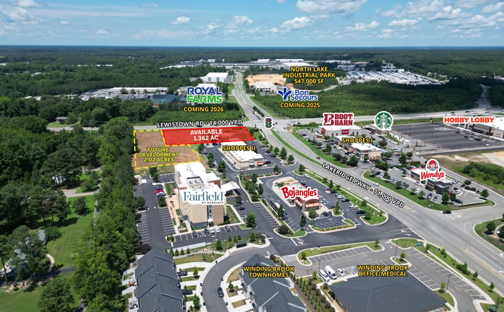 Pictures of Land property located at Lakeridge Parkway and Lewistown Road, Ashland, VA 23005 for lease - image #1