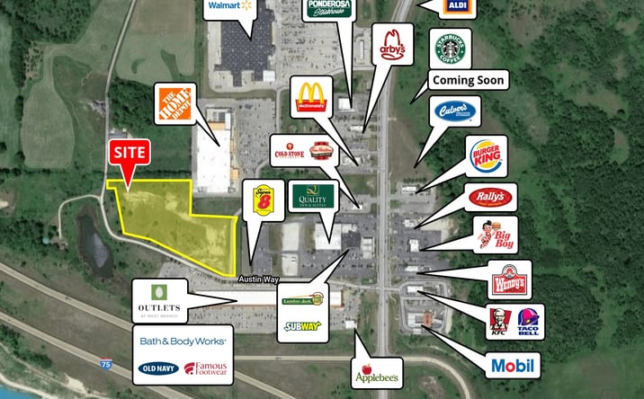 Pictures of Land property located at I-75 & Cook Road, West Branch, MI 48661 for lease - image #1