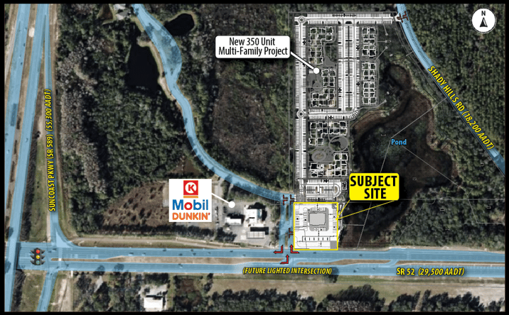 Pictures of Land property located at NEC of SR 52 & Deerbrook Blvd, Land O' Lakes, FL 34638 for lease - image #1